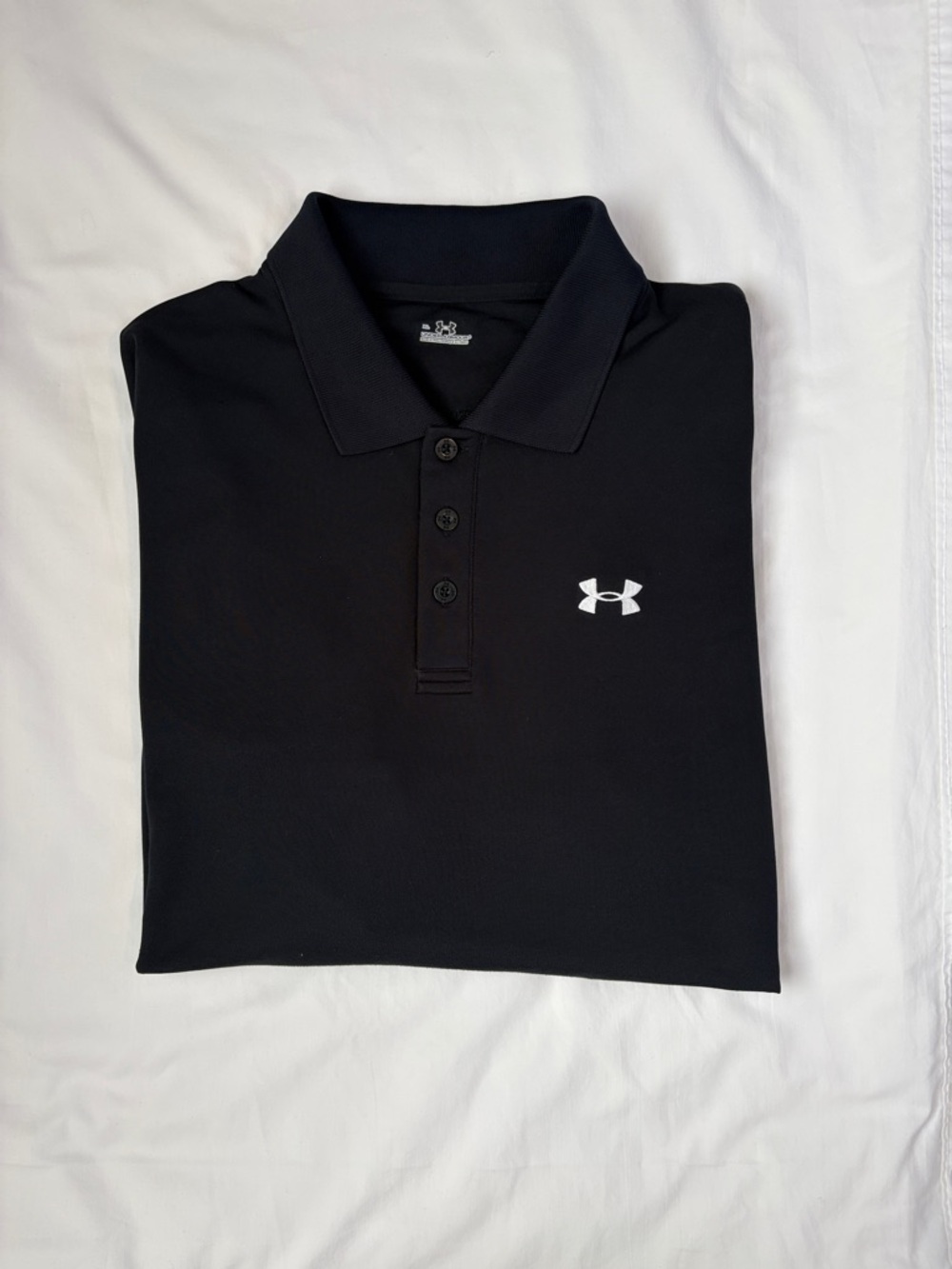 Under Armour Performance Polo XL Jet Black Loose Fit Golf & Outdoor
